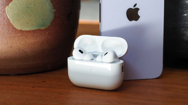 The second-generation AirPods Pro earbuds by Apple.