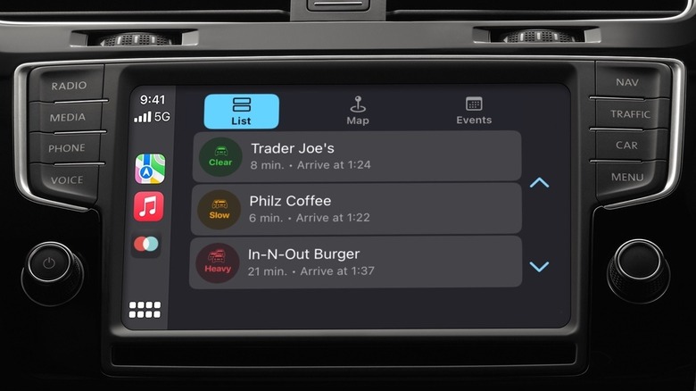 ETA app on CarPlay