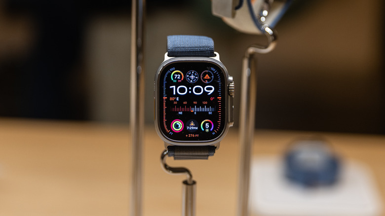 Apple Watch Ultra 2 on display in Apple Store