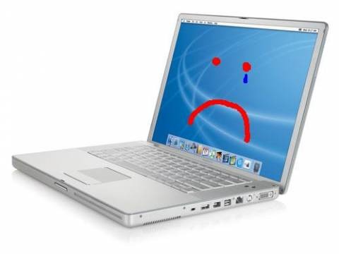 Sad Apple PowerBook G4