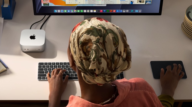 Person using a new 2026 Mac Mini