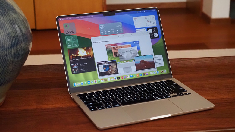 MacBook Air running macOS Sonoma