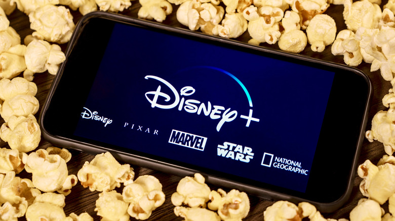 Smartphone displaying Disney+
