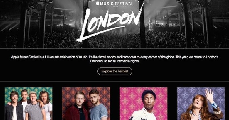 Apple Music Festival announced for London starting September 19