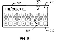 Apple touch-sensitive interface patent