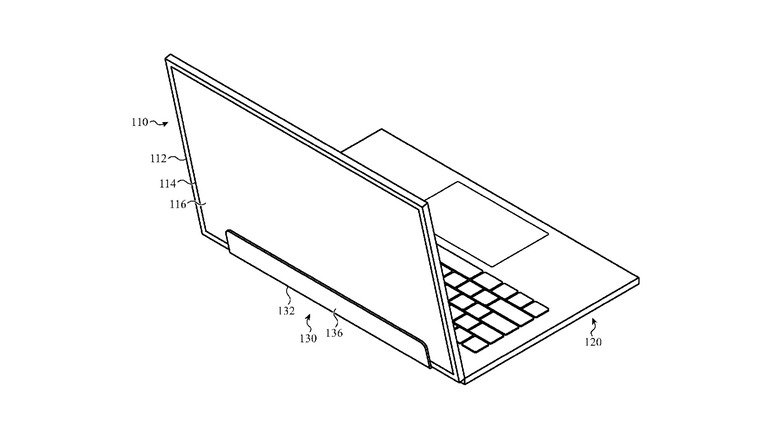 Apple accessory patent illustration - back view
