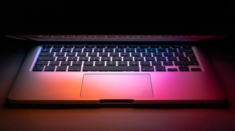 MacBook laptop on desk