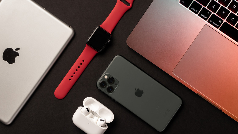 Apple Watch, iPad, and iPhone