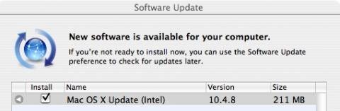 OS X 10.4.8 Software Update