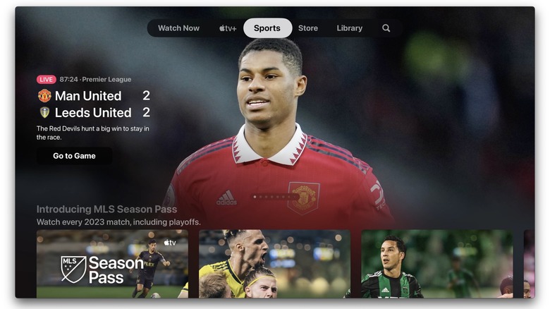 Apple TV live sports