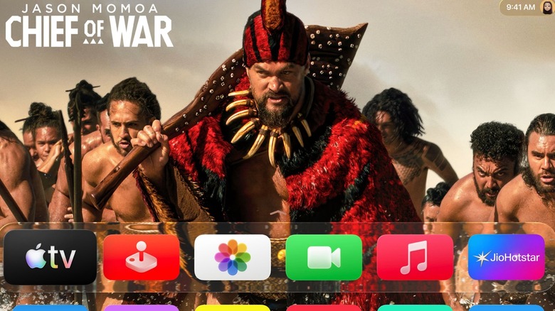 The Apple TV tvOS 26 interface