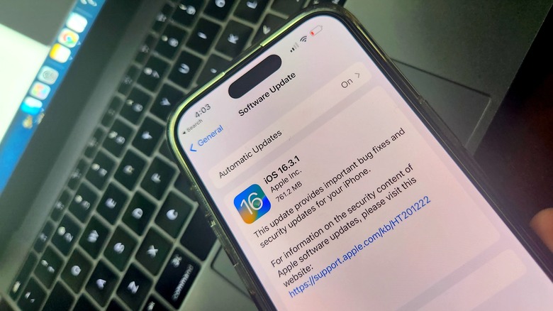 iOS 16.3.1 update.