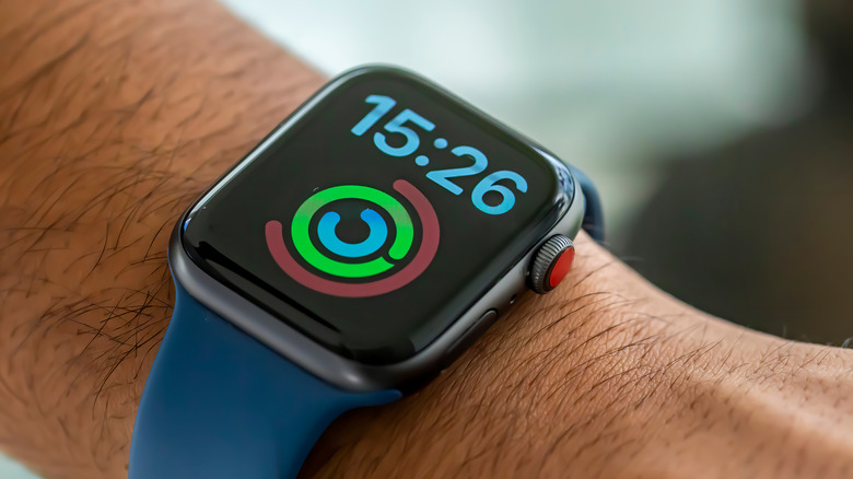 Apple Watch on wrist