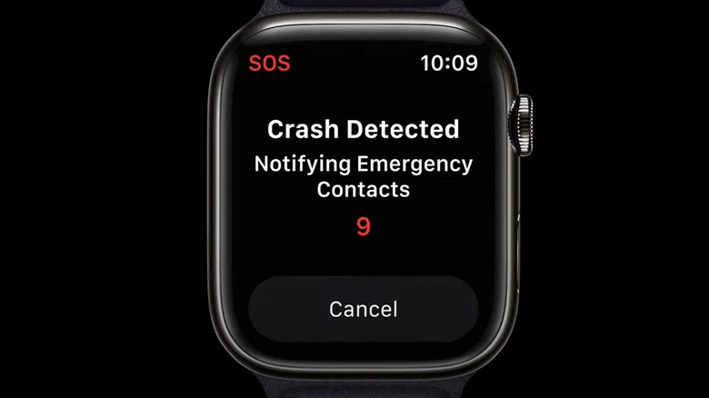 Apple Watch Series 8 crash detection