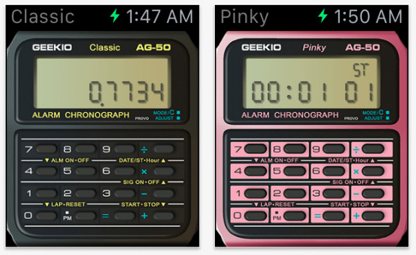 Apple Watch finally get a Casio calculator interface with Geek Watch