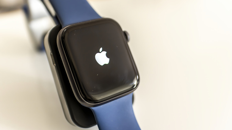 Apple watch with logo