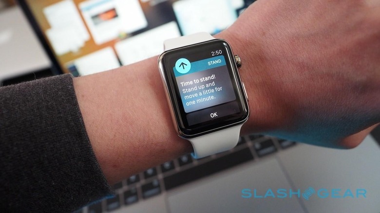 How is stand sales calculated on apple watch