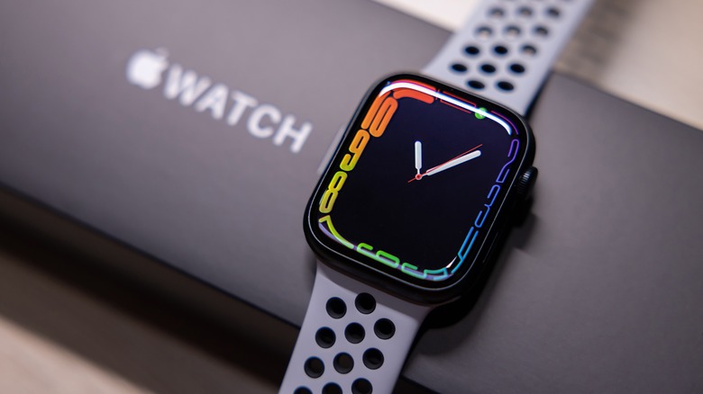 Apple Watch on box