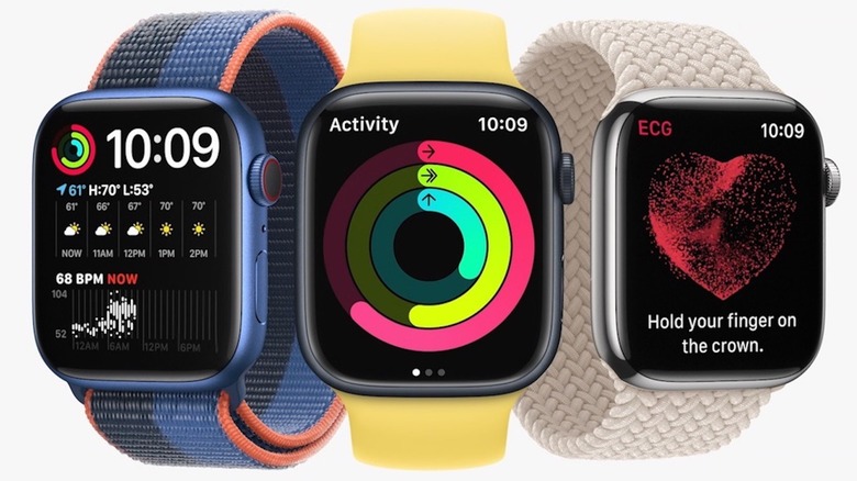 Apple Watch showing WatchOS UI