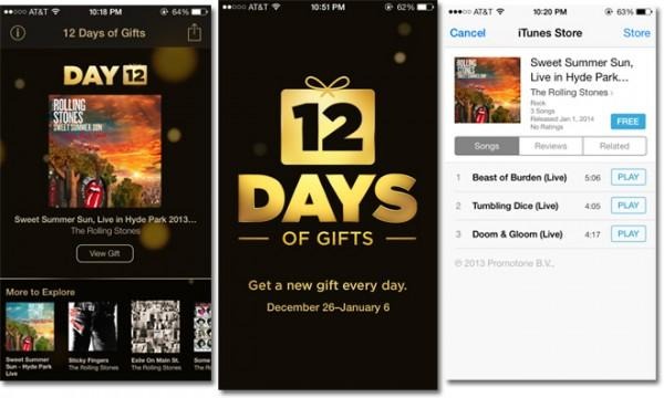 Apple's '12 Days of Gifts' promo noticeably absent this year