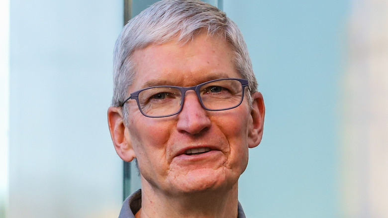 Apple CEO Tim Cook smiling