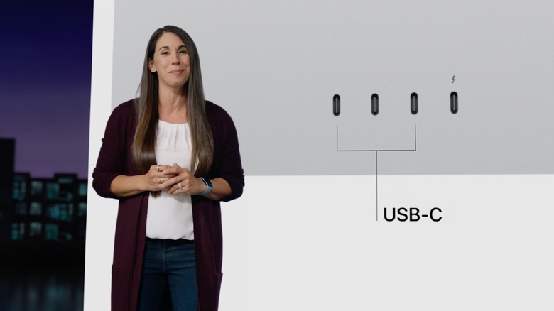 Studio Display USB-C ports