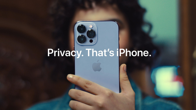"Privacy, That's iPhone" screenshot