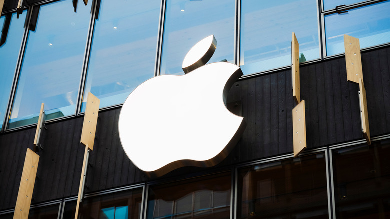 Apple Logo on Apple store