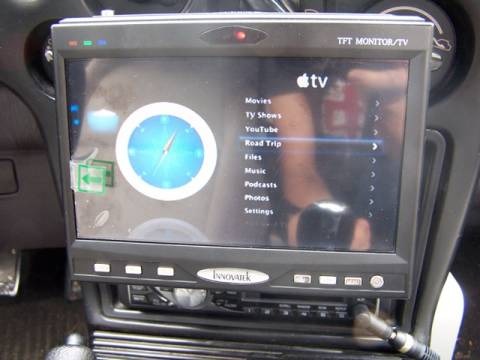 AppleTV in-car mount: GPS navigation