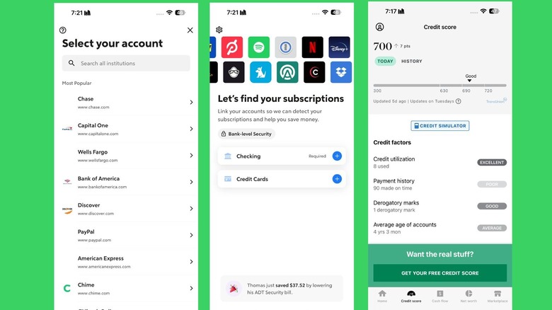 Using Rocket Money on an iPhone
