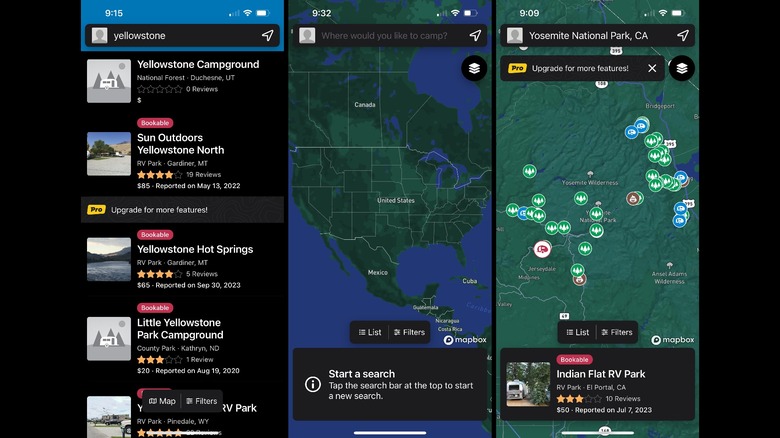Campendium Screenshots