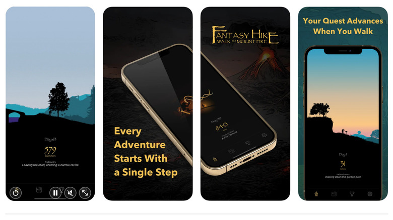 Fantasy Hike app screenshot
