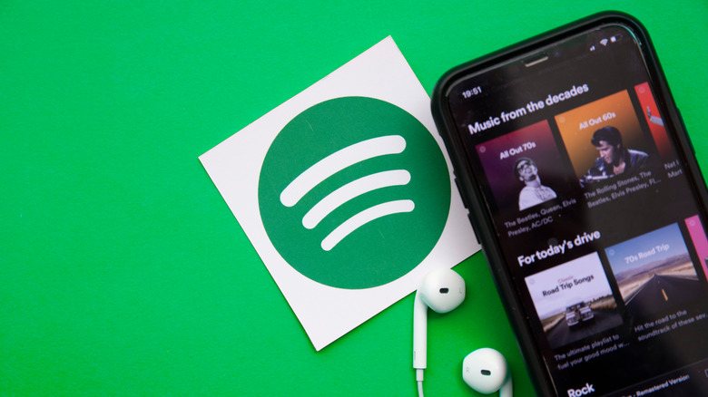 Spotify app on iPhone