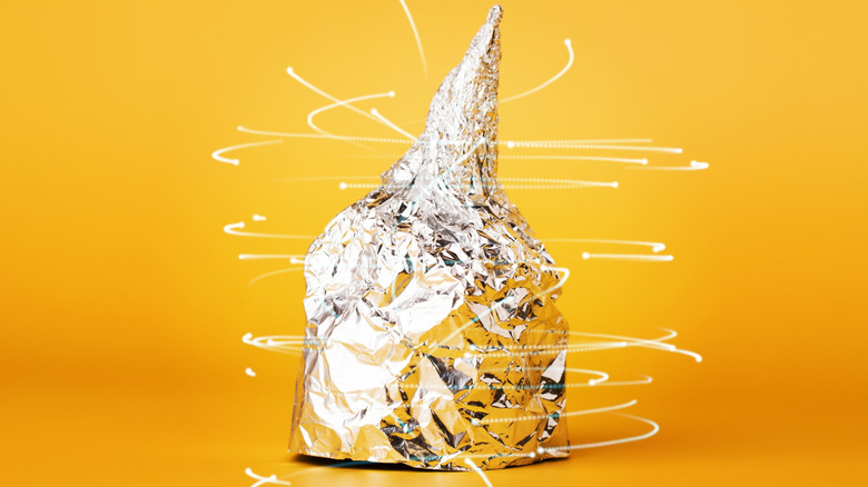 A tinfoil hat for keeping 5G signals out