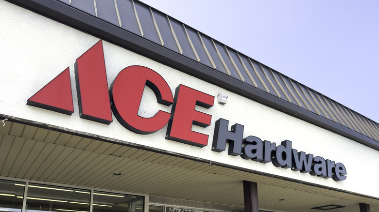 Ace Hardware storefront displaying the company's logo
