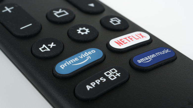 Closeup of an Amazon Fire TV remote