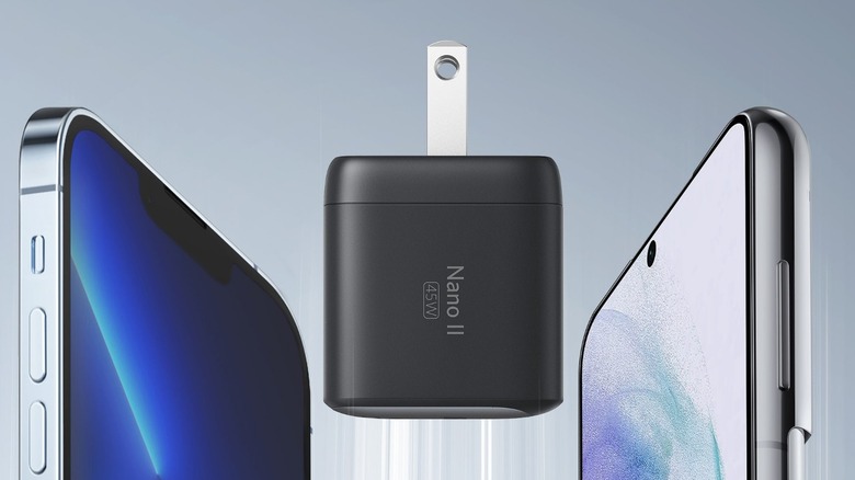 Anker charger between two phones