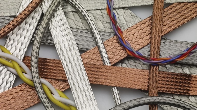 a variety of braided cables