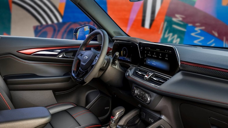 2025 Chevrolet Trailblazer interior with dashboard and infotainment interface