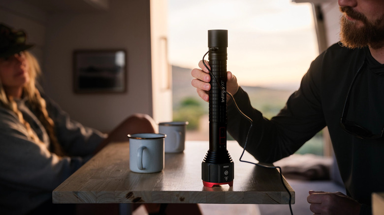 Infinity X1 Flashlight on table
