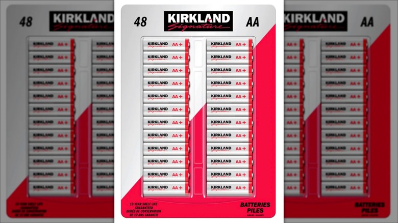 48-pack of Kirkland AA batteries