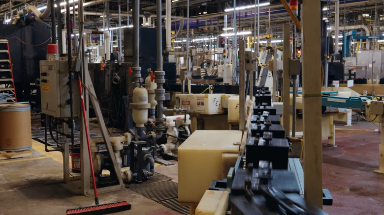 Clarios battery manufacturing line