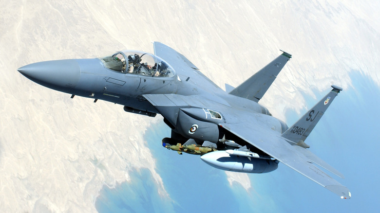 F-15 Strike Eagle in flight