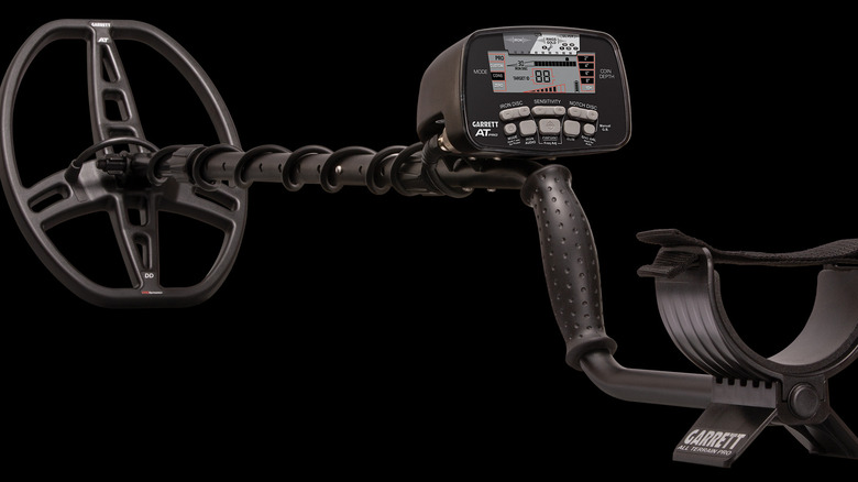 a close up of the Garrett AT Pro metal detector