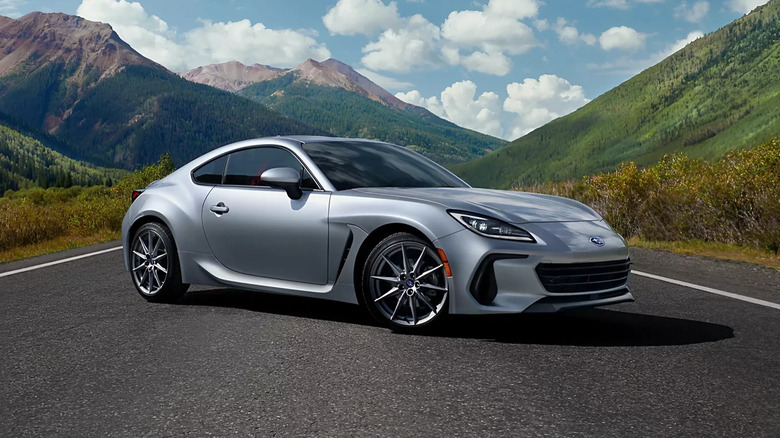 A silver Subaru 2026 BRZ parked on the road