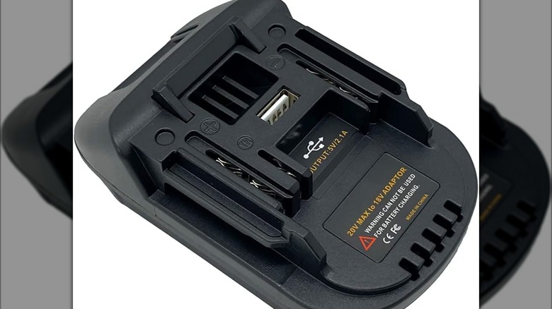 A Milwaukee to Makita battery adapter.