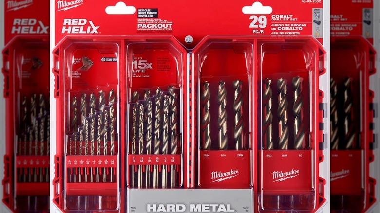 Packaged Milwaukee 29-piece Cobalt drill bit set