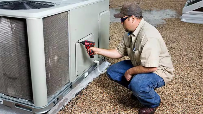 Milwaukee M12 ¼-inch Hex Screwdriver in use