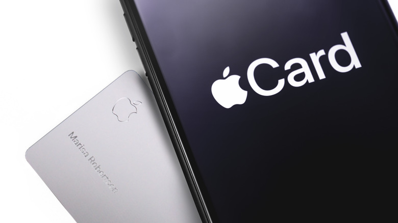 Phone with Apple Card logo
