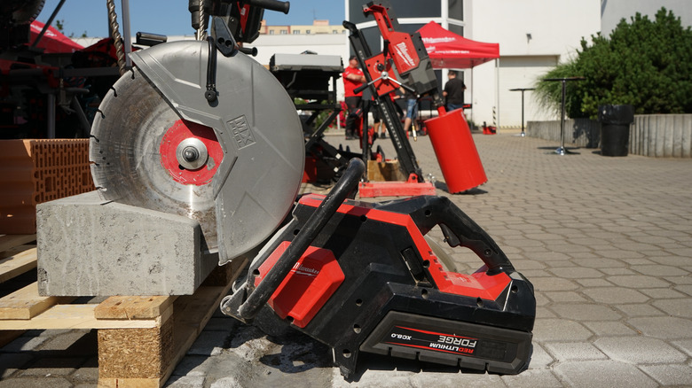 Milwaukee concrete saw